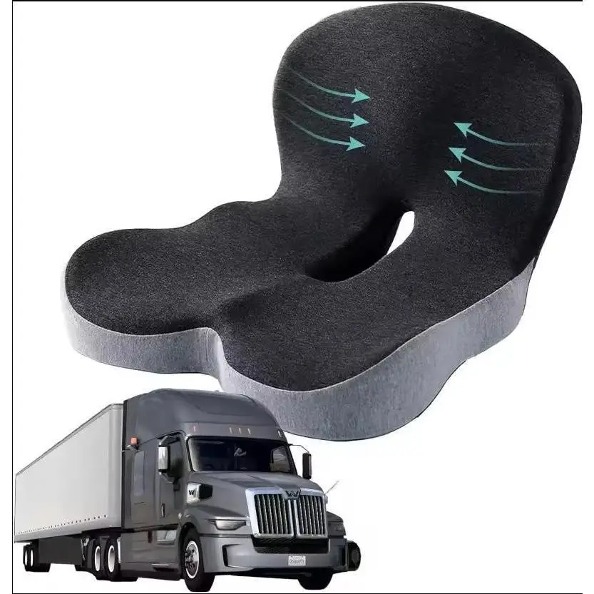 

Memory Foam Cushion For Bus Trucks Excavators Ships Interior Accessories Pillow Car Seat Waist Pillow Lumbar Support Cushion