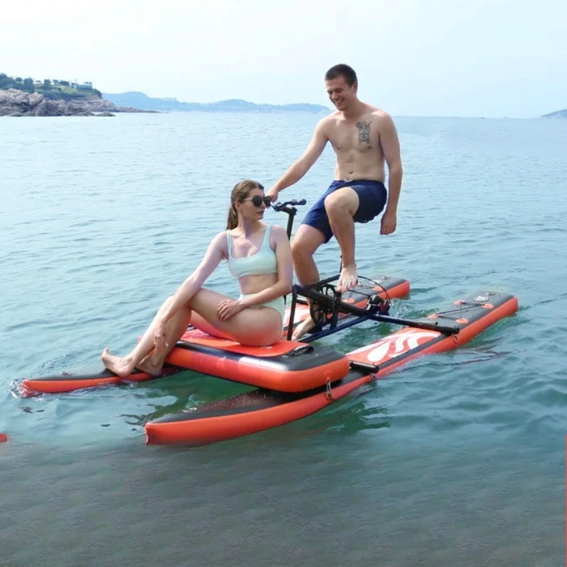 Water recreation facilities, floating bicycle sightseeing, single floating board, water pedal