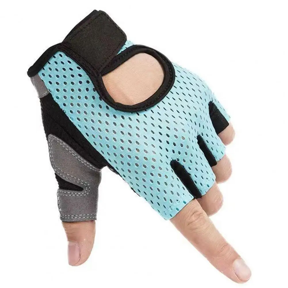 

Fitness Gloves Riding Gloves Breathable Half-finger Workout Gloves with Full Palm Protection for Weightlifting for Enhanced