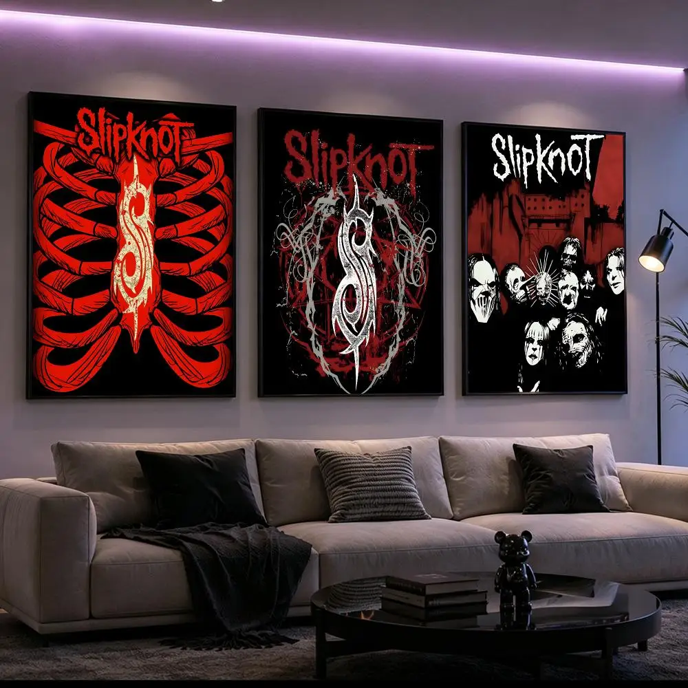 Music Slipknot Poster Poster HD Printing Cyberpunk Style Wall Art Home Decor For Gaming Room Living Room Bedroom Gift Idea