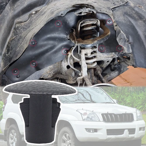 20 piezas protector contra salpicaduras Clip guardabarros revestimiento delantal remache de empuje para Toyota Land Cruiser Prado J120 J150 2003 2004 - 2020 Lexus GX470