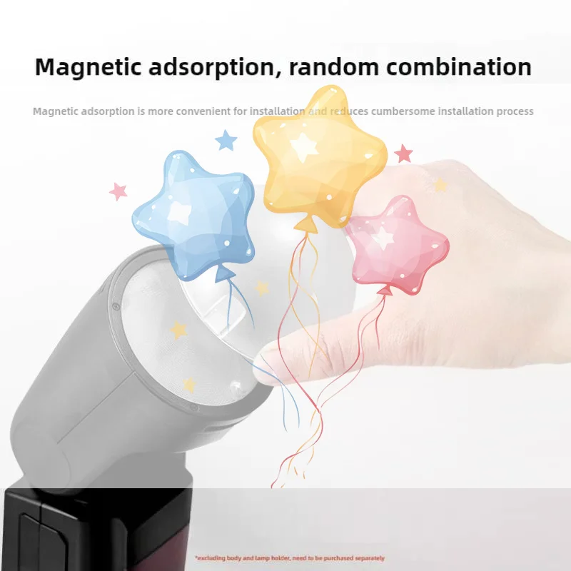 AK-R11 Dome Diffuser Replacement Soft And Bright Light Effect Magnetic Dome Diffuser Adsorption Round Flash Head For V1/S-R2