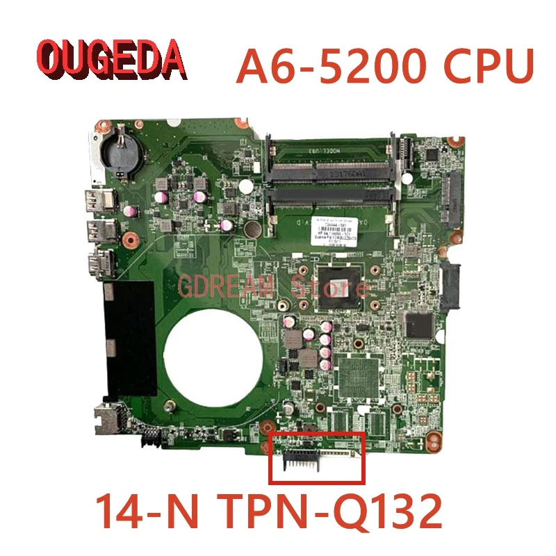 

OUGEDA U93 DA0U93MB6D0 734444-501 734444-001 For HP 14-N TPN-Q132 Laptop Motherboard A6-5200 CPU Mainboard Full tested