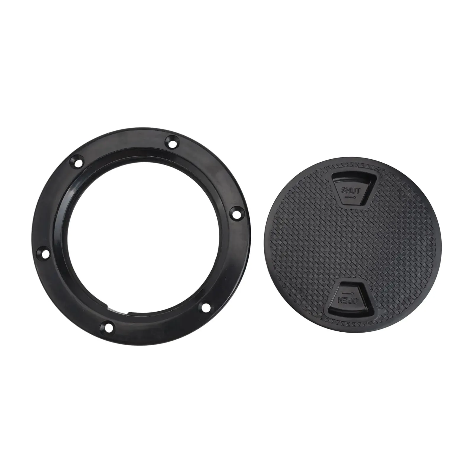 Abrasion Resistant Non Slip Round Inspection Hatch Ideal for Boating Applications Available in Four Six or Eight Inches