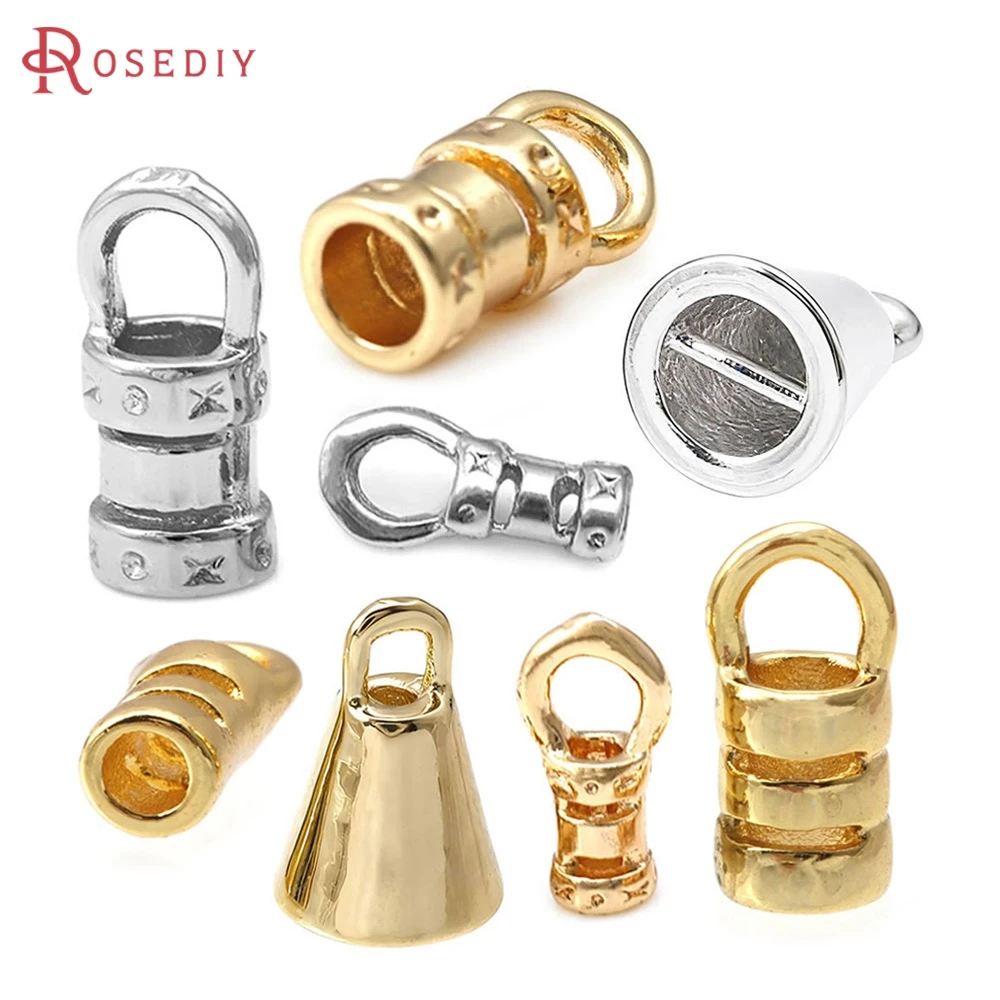18Kゴールドカラーのレザーロープワイヤータッセルキャップ 高品質DIYアクセサリー ジュエリー製作材料 Rosediy公式ウェブサイト 1