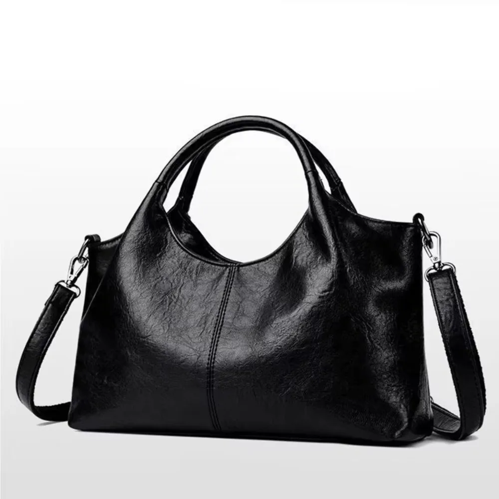 

Модная сумка-тоут из искусственной кожи с мягкой текстурой, большая вместительная сумка через плечо, легкая женская сумка