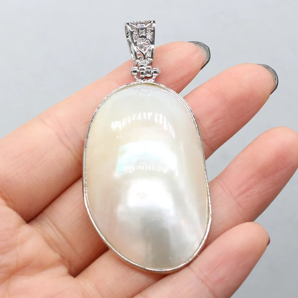 

5PCS Wholesale Natural Freshwater Irregular Shell Pendant 30x50mm Jewelry Making DIY Necklace Accessories Gift