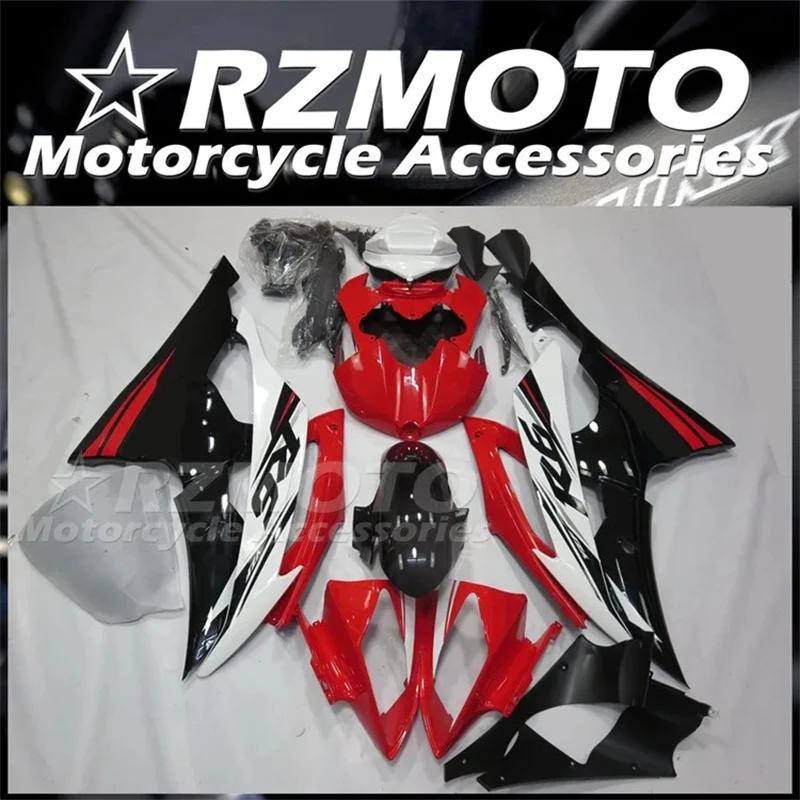 4Gifts New ABS Fairings Kit Fit For YAMAHA R6 2008 2009 2010 2011 2012 2013 2014 2015 2016 08 09 10 11 12 13 14 15 16 Black Red