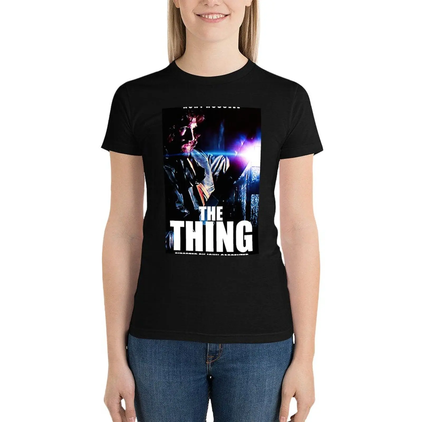 

THE THING T-Shirt female summer top cute tops Women's cotton t-shirt