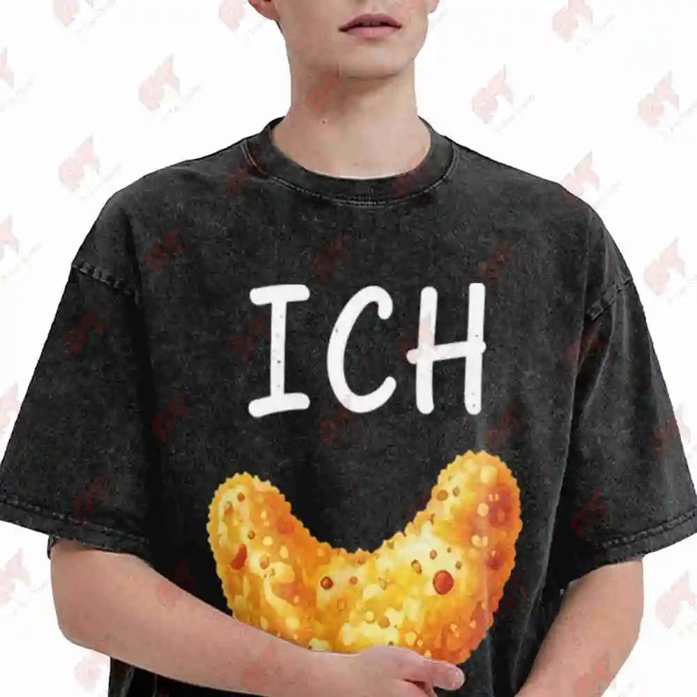 Vegan Flip Out Ich Aus German Wordplay Vintage Washed Tee Pure Cotton T-Shirt