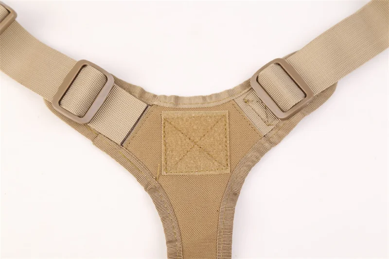 Taktische Militärweste für Haustiere, Outdoor-Trainingsweste, Hundegeschirr und Leine, Set mit Halsband für mittelgroße und große Hunde, Deutscher Schäferhund – Detail 15