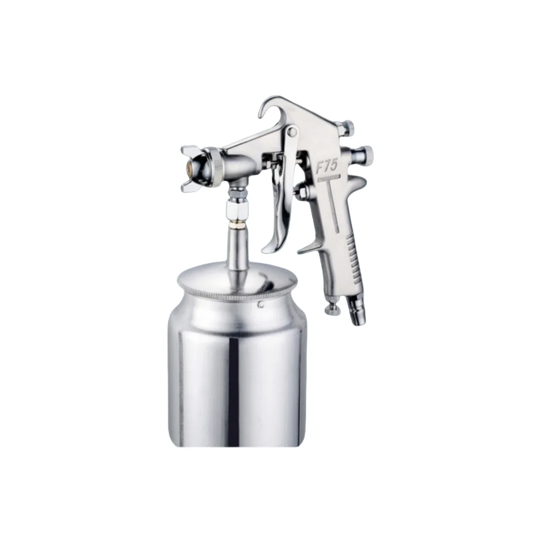 

F75 hand spray gun, air spraying paint gun, lower tank 1.5mm thick
