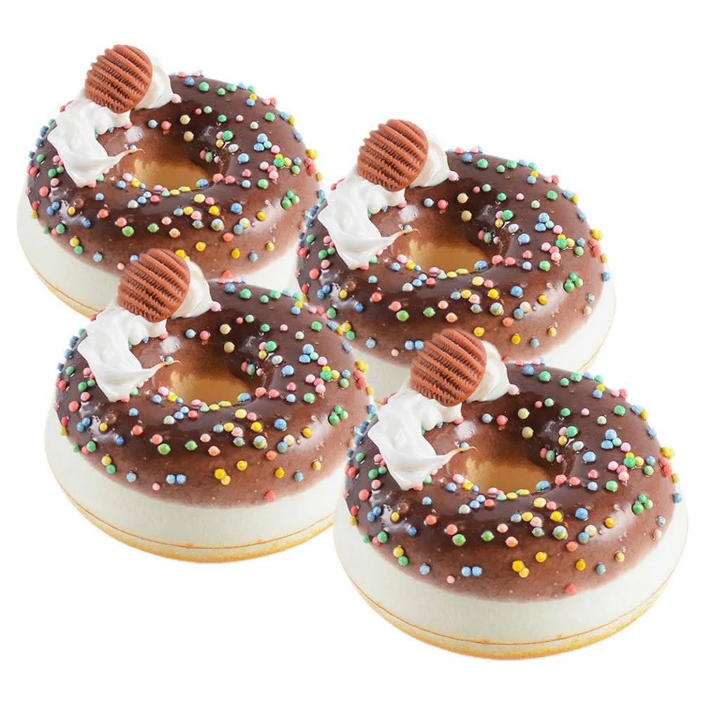 4 قطعة الكعك محاكاة نابض بالحياة الكعك وهمية الاصطناعي الحلوى الأطعمة حفلة الجدول الديكورات ديكور مطبخ المنزل الكعك نماذج