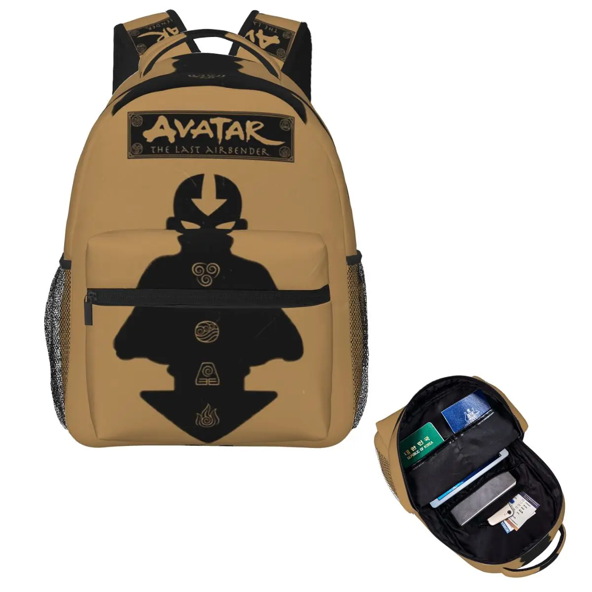 

Рюкзак Avatar Aang Arrow, Лидер продаж, рюкзак большой емкости, детская сумка для книг, школьная сумка, сумки на плечо для мужчин и женщин