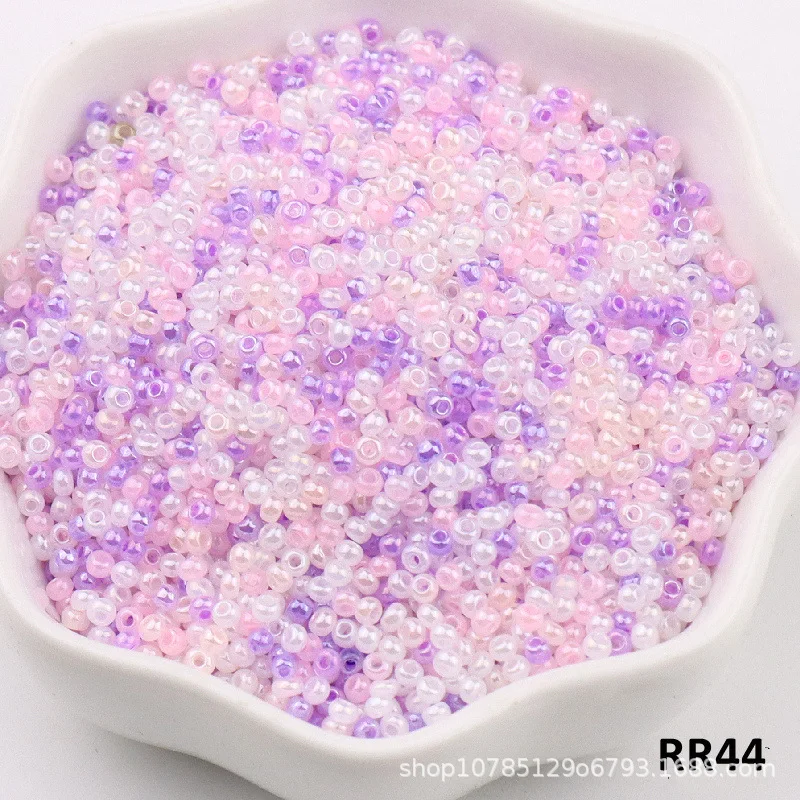 5g/10g 2mm Japan Uniform Cream Glass Beads 13/0 Transparent Loose Spacer Seed Beads for Needlework Jewelry Making DIY Bracelets