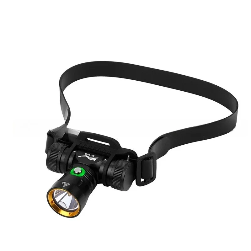 Diving headlight L2 lamp bead with battery display diving depth 40 meters headlight