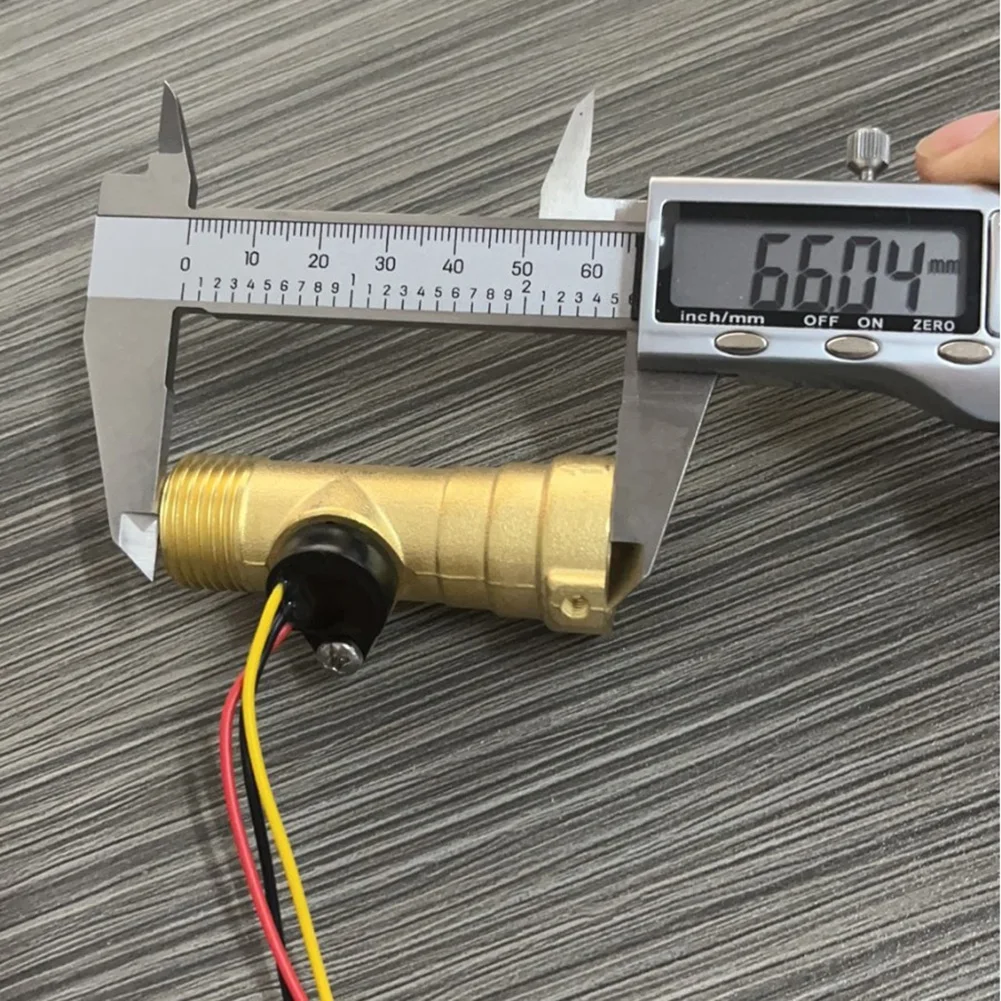 Copper-Bodied Electronic Flow Meter Sensor for Water Management Systems Compatible with Gas Water Heaters 1-30 L/min