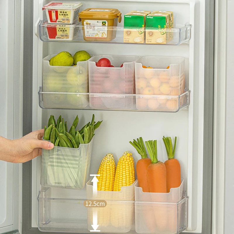 Refrigerator Food Fresh Storage Box Fridge Side Door Fruit Vegetable Spice Food Case Container Kitchen Organizer Storage Boxs