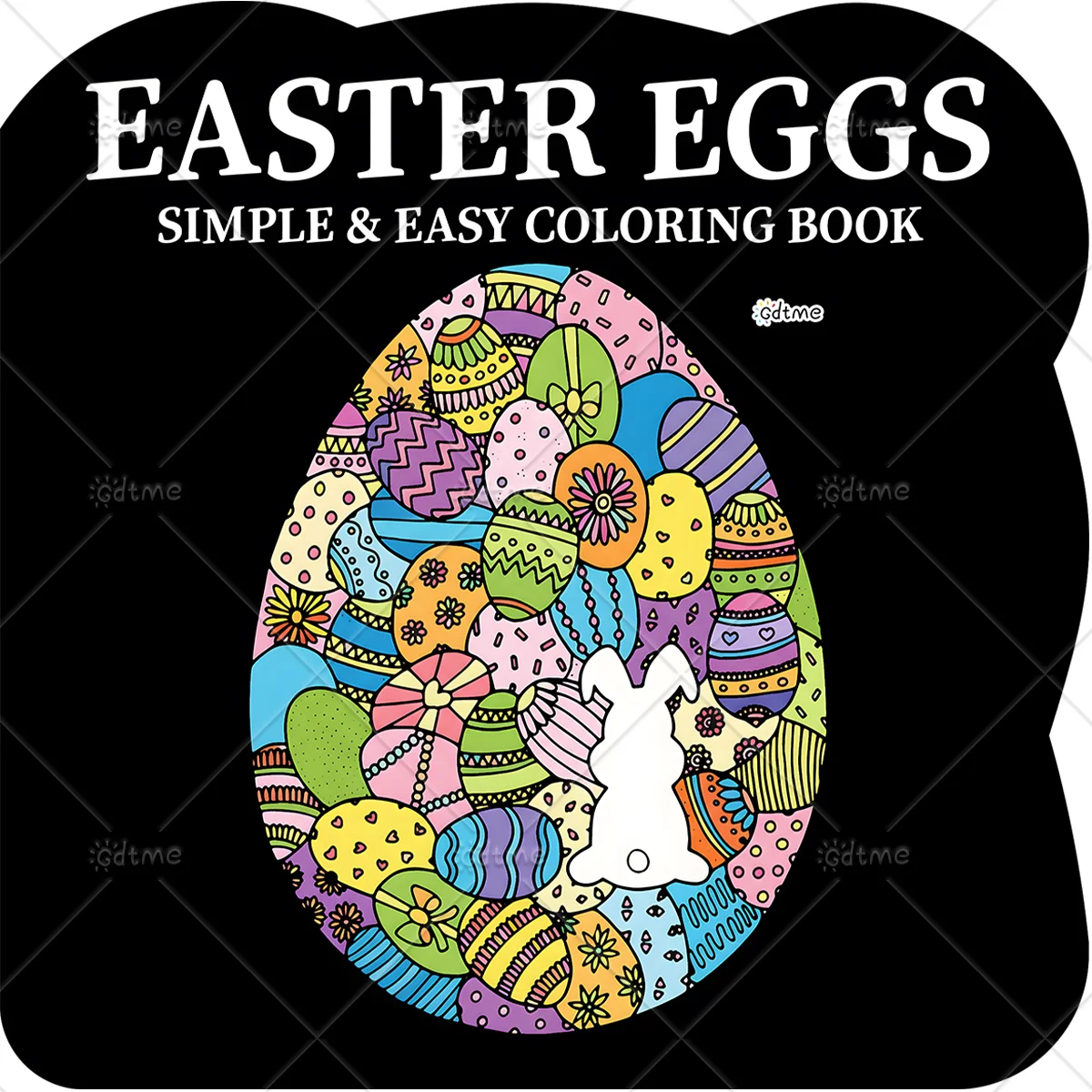 EASTER EGGS SIMPLE  Coloring Book for Adults Cute Cozy Daily Activities Irregular Patterns for Relaxation (Cozy Spaces Coloring)