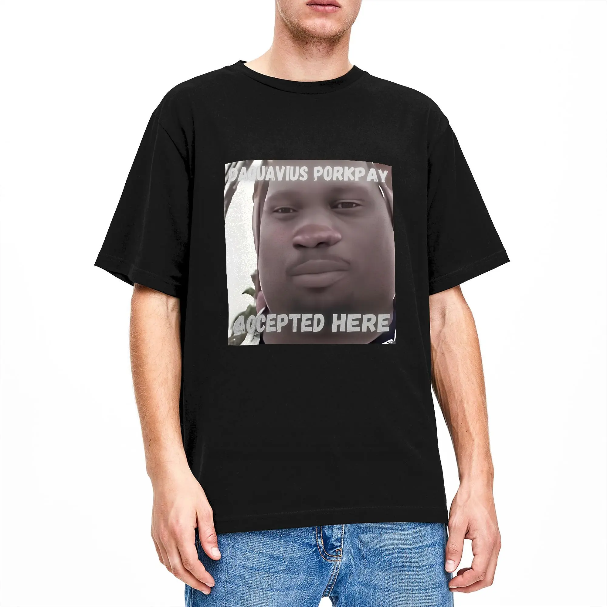 Daquavius PorkPay John Pork T Shirt Men's  100% Cotton Vintage T-Shirts Round Neck  Tees Short Sleeve Clothes Gift Idea