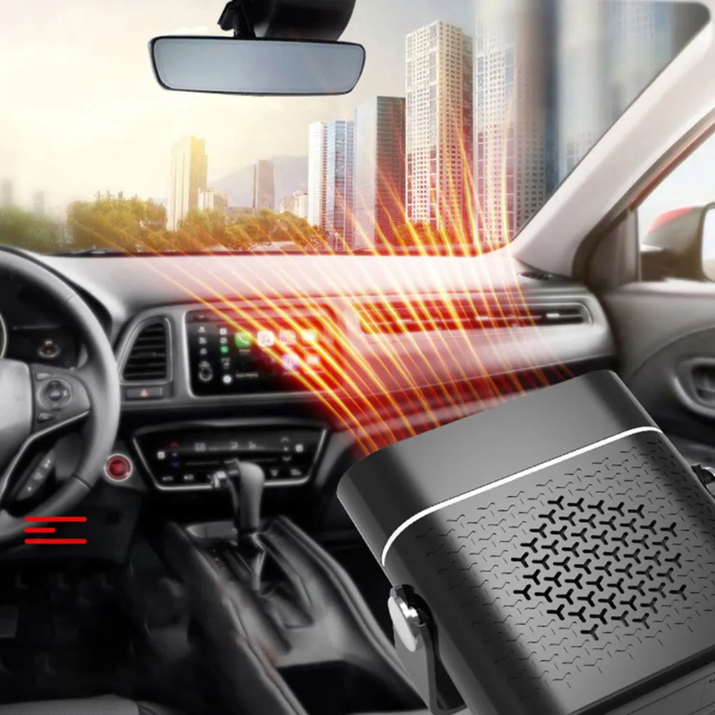 

Car Heater Defogger Defroster Fan Truck Mounted Heaters Auto Ceramic Quick Windshield with