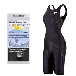 HXBY − Maillot de bain une pièce pour femmes, vêtement de qualité supérieure, entraînement professionnel, compétition, imperméable, séchage rapide, pour filles