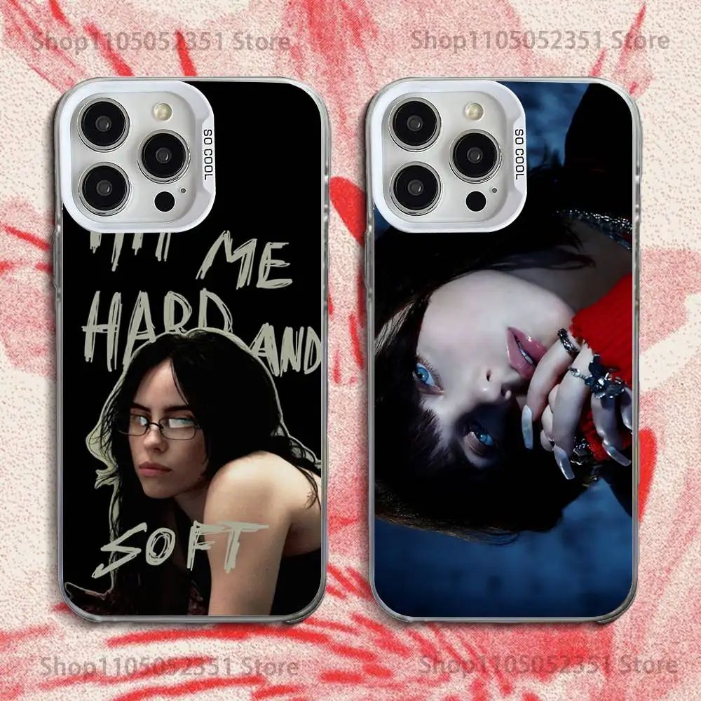 

B-BillieS Hit Hard And Soft Phone Case For iPhone 16,15,14,13,12,11,Pro,XS,Max,Plus,Mini,SE White Candy Matte Shockproof Cover