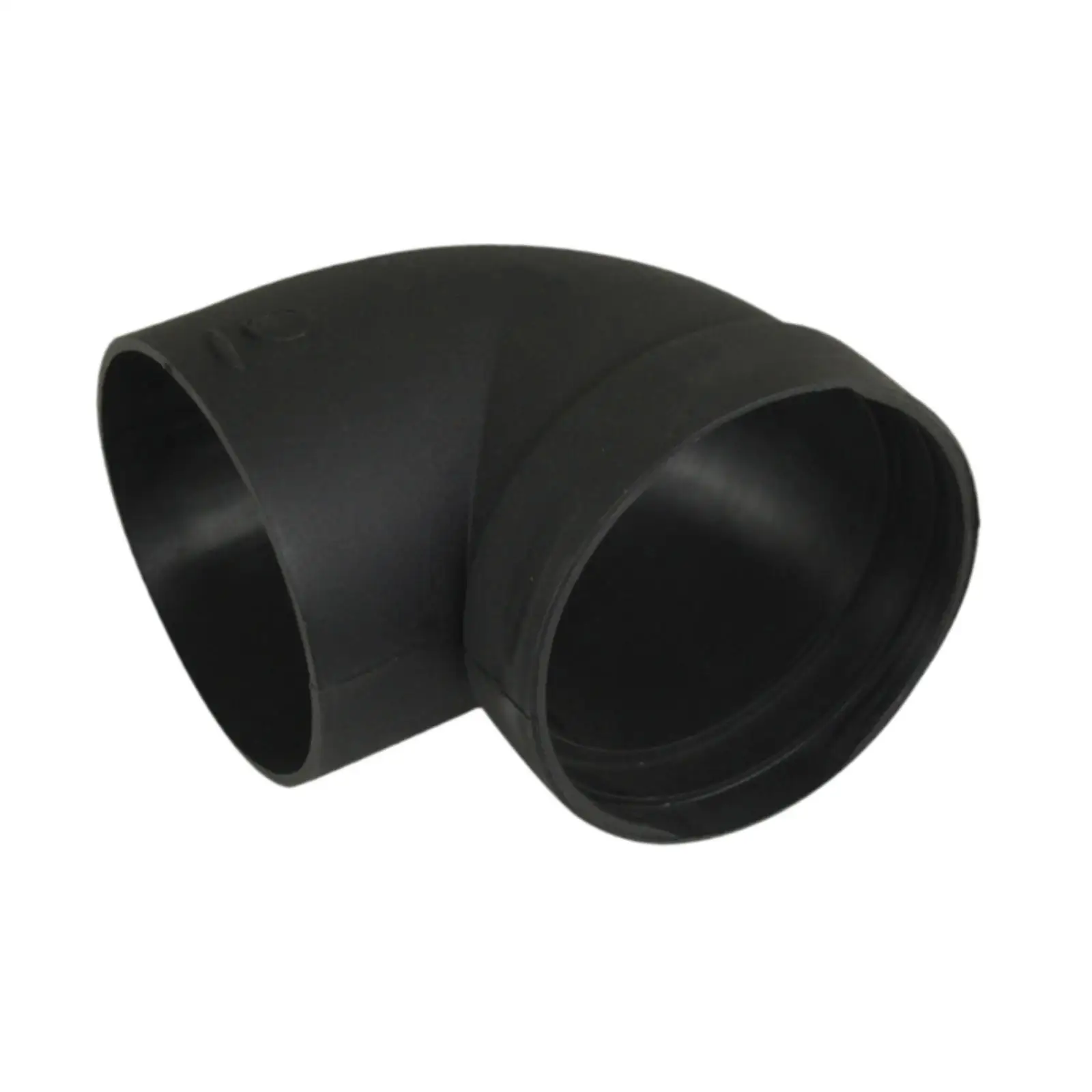 Pipa Ducting udara mobil generik Outlet siku Universal hitam profesional 75mm