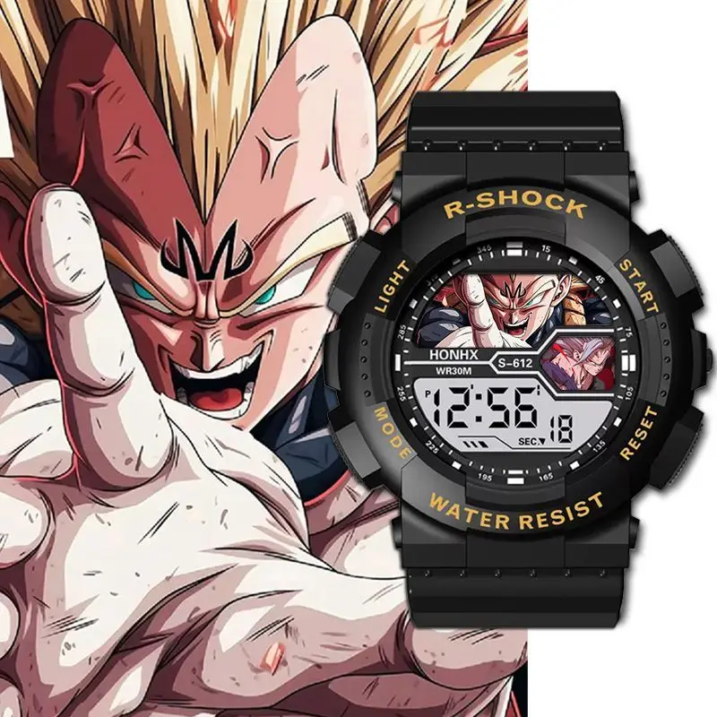 Dragon Ball Student Children's Watch Electronic Watch Waterproof Anti-Fall Timing Sports Alarm Clock Watch Son Goku Holiday Gift view 5