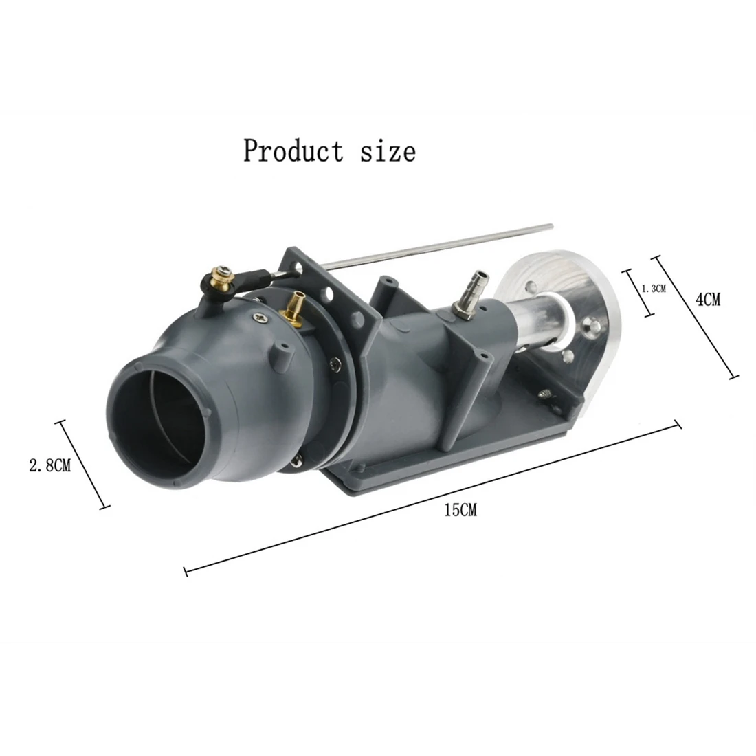 3ブレード付きウォータージェット噴霧器ポンプ,プロペラカップリング,スラスターポンプ,540エンジン,rcボートに適しています