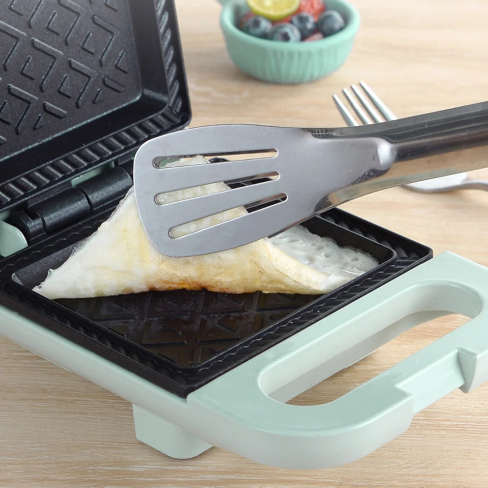 Electric Sandwich Maker Panini Press with Non-Stick Coating Home Toaster Portable Egg Omelette Pan for Meat Beef Omelette EU