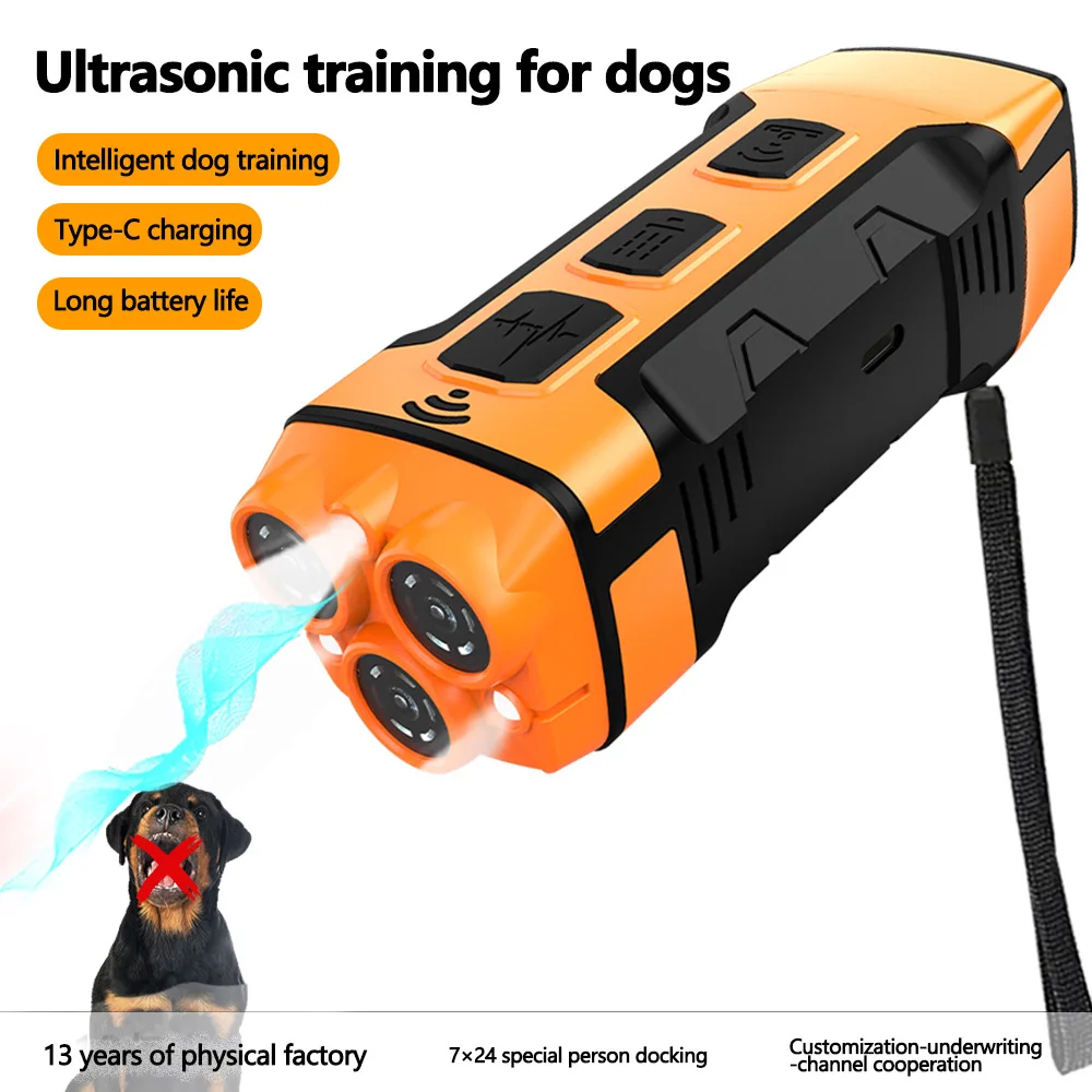 

Pet Dog Repeller Ultrasonic Training Device Rechargeable Anti Bark Deterrent Control Stop Barking Supplies Accessories For Puppy