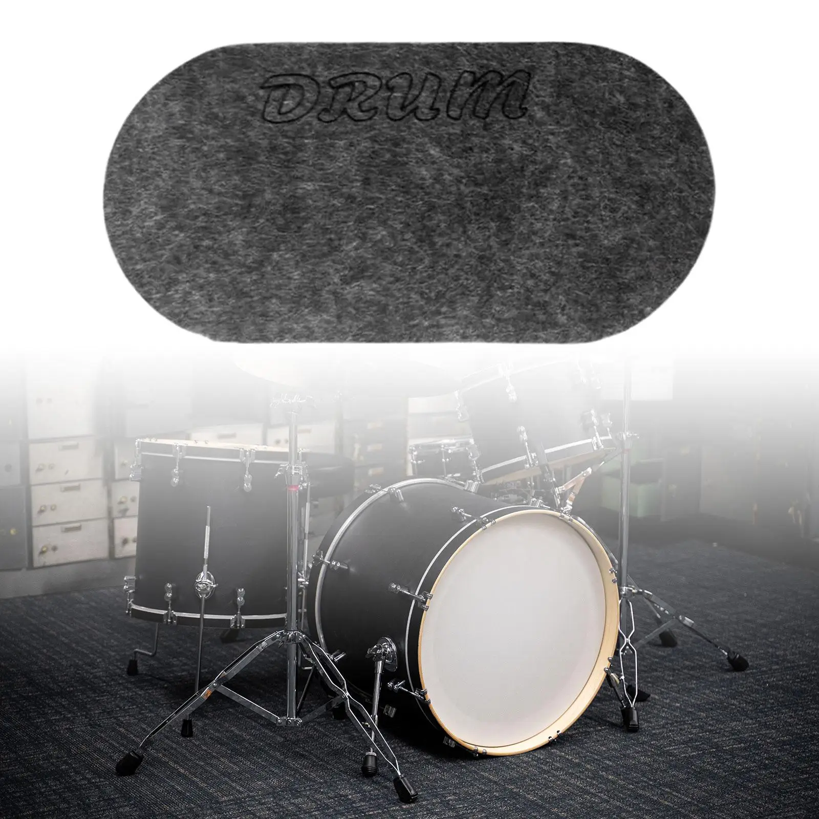 Bass Drum Patch Drum Parts Drum Head Pad Protective Sticker Accessory Drumhead Patch Drum Kick Pad Patch for Drum Players