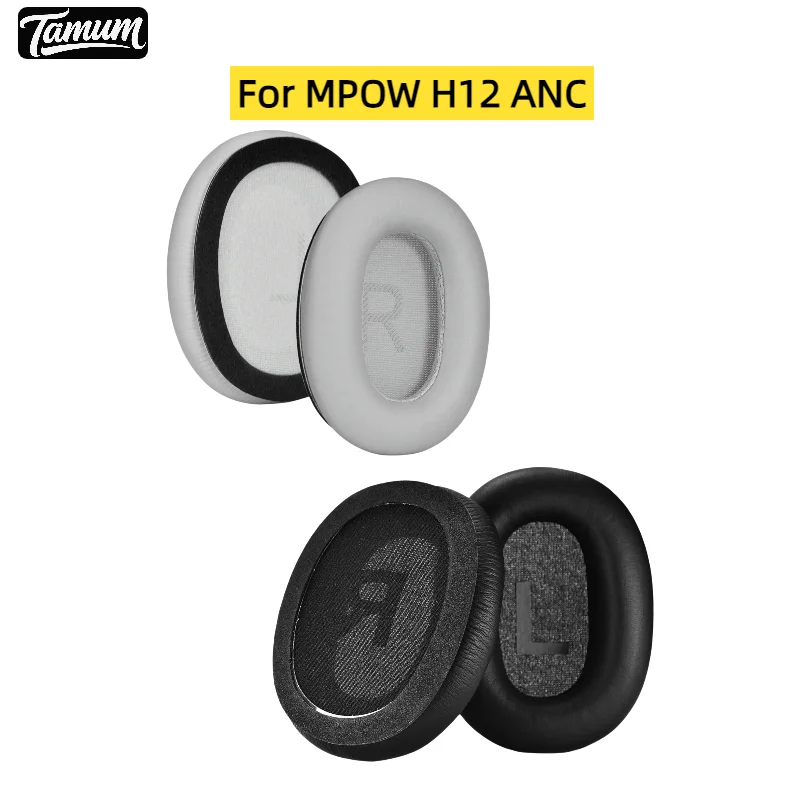 

Premium Replacement Protein Leather Ear Cushions Compatible with MPOW H12 ANC H10 RCA H033C Noise Cancelling Headphone