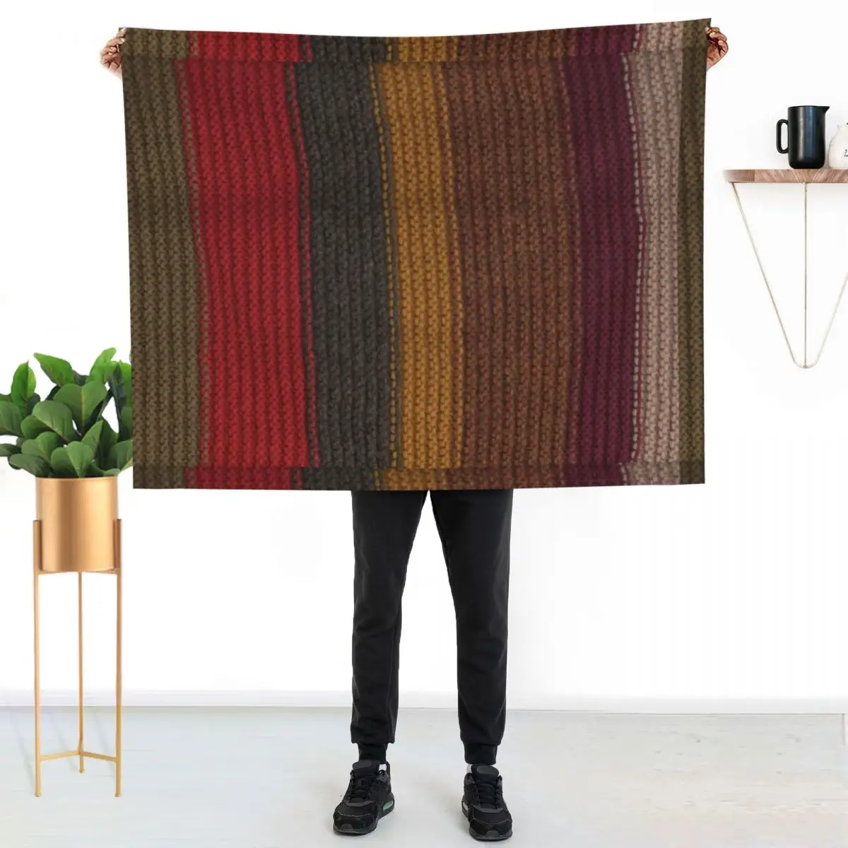 

Scarf Throw Blanket Soft Home Decor Blanket for Couch Bedroom