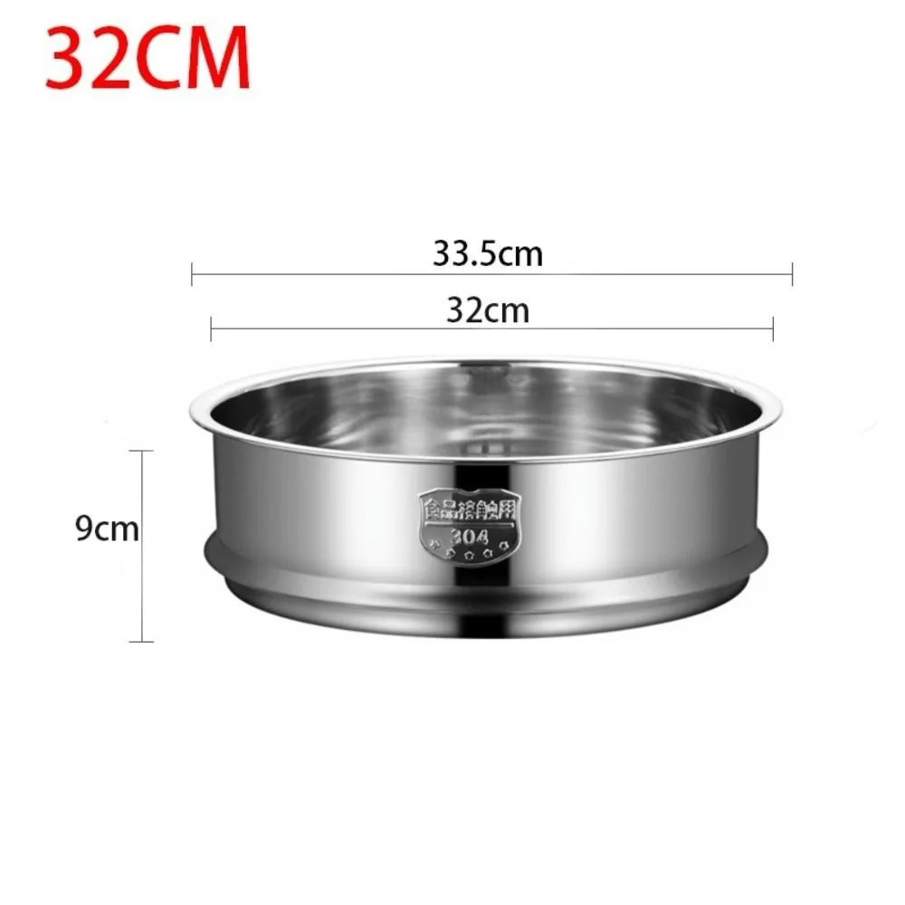 304 Stainless Steel Steamer Basket Thickened 16-32cm Pot Steaming Grid Generic Safe Material Food Steam Rack Kitchen Use