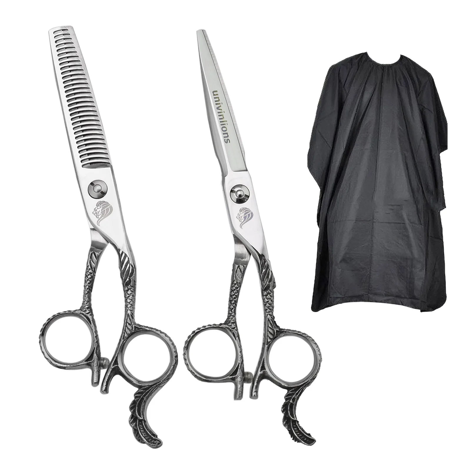 

6" Professional Hair Scissors Cape Hairdressing Thinning Scissor Barber Japan 440C Tijera Peluqueria Shears Sale Tesoura Ciseaux