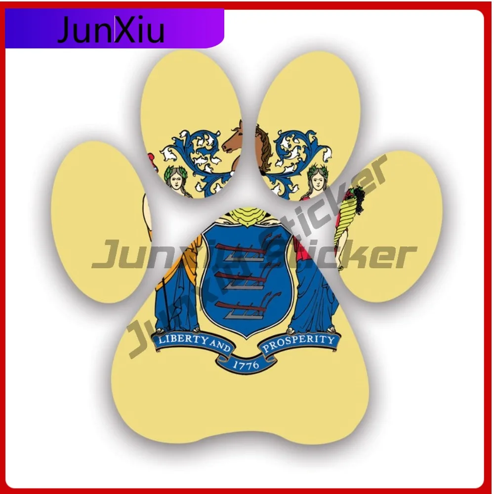 

New Jersey State Scratch Resistant Weather Resistant Cool For Laptop Motorcycle Rear Windshield No Residue Easy To Remove Decal