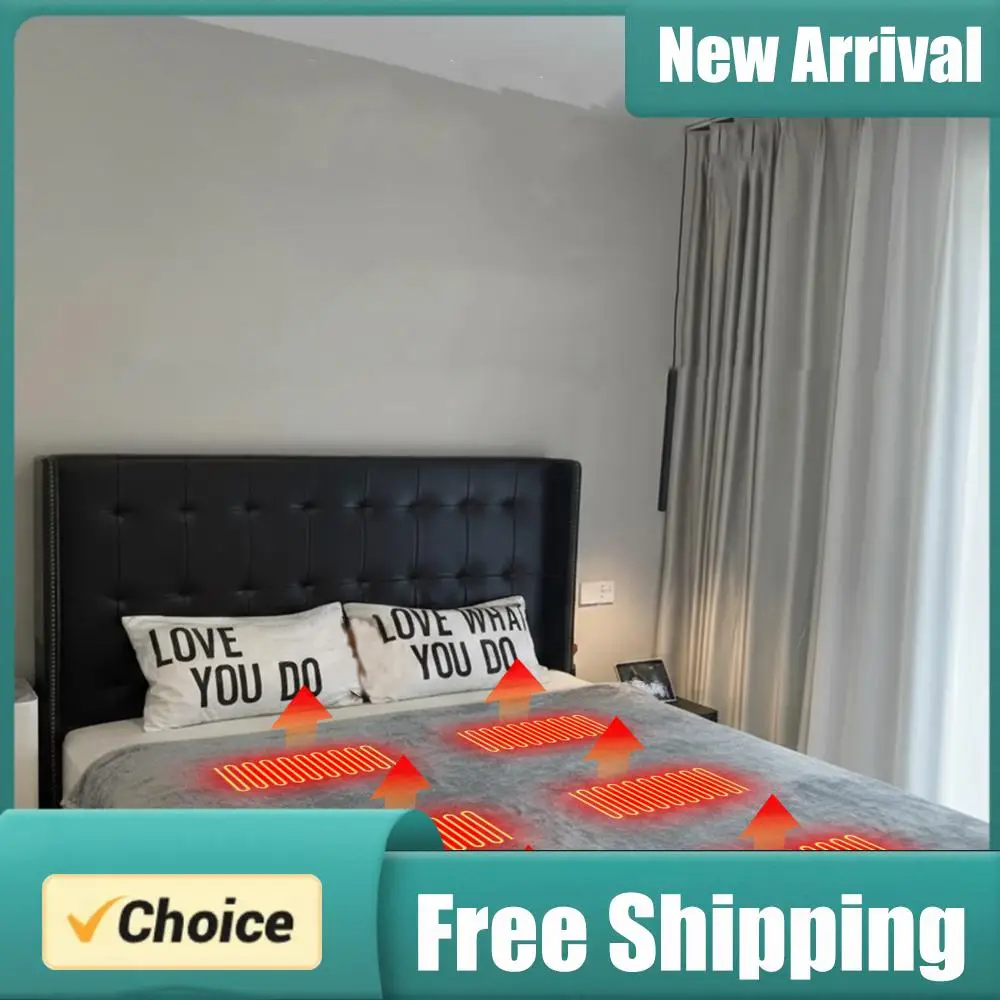 

Кемпинговый USB-матрас с подогревом, 3 регулируемые температурные режима, электрические грелки для улицы с 6 зонами нагрева для походов и путешествий