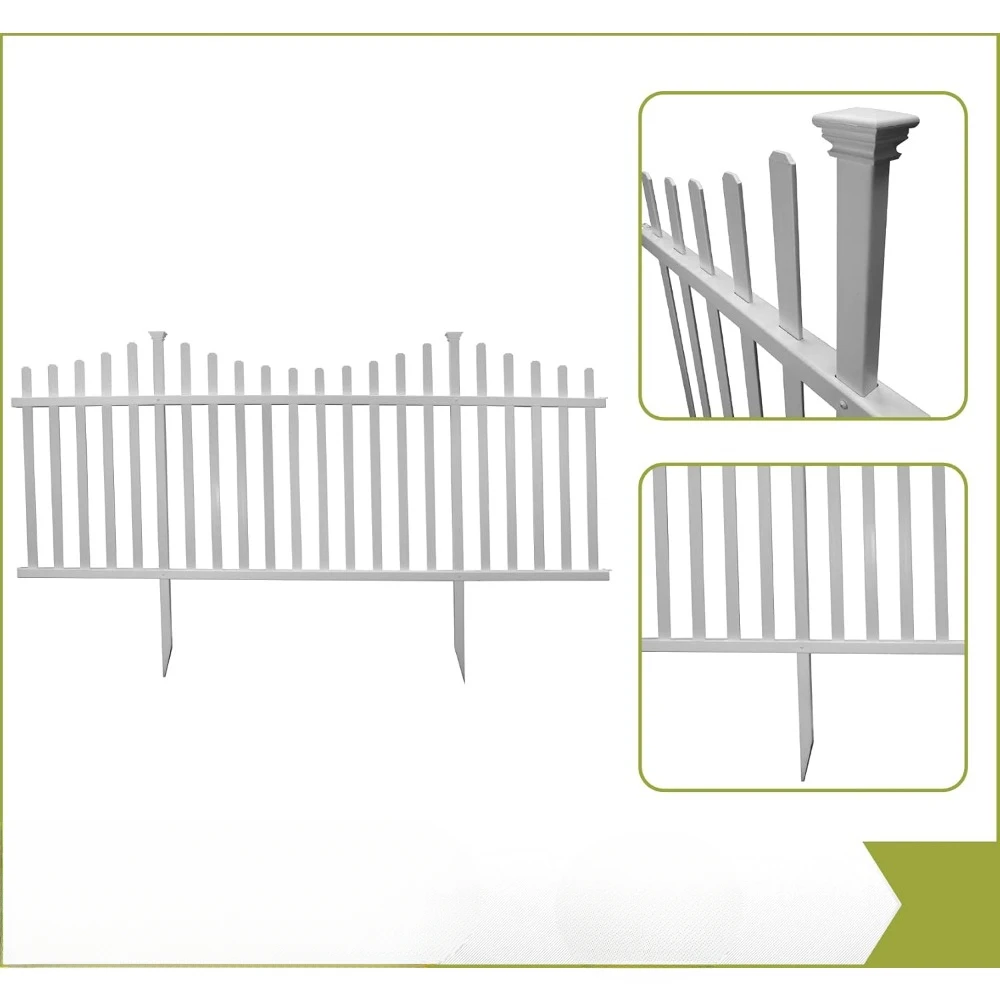 Manchester Fence Vinyl Kit, No Need to Dig Fence, 2 Pcs