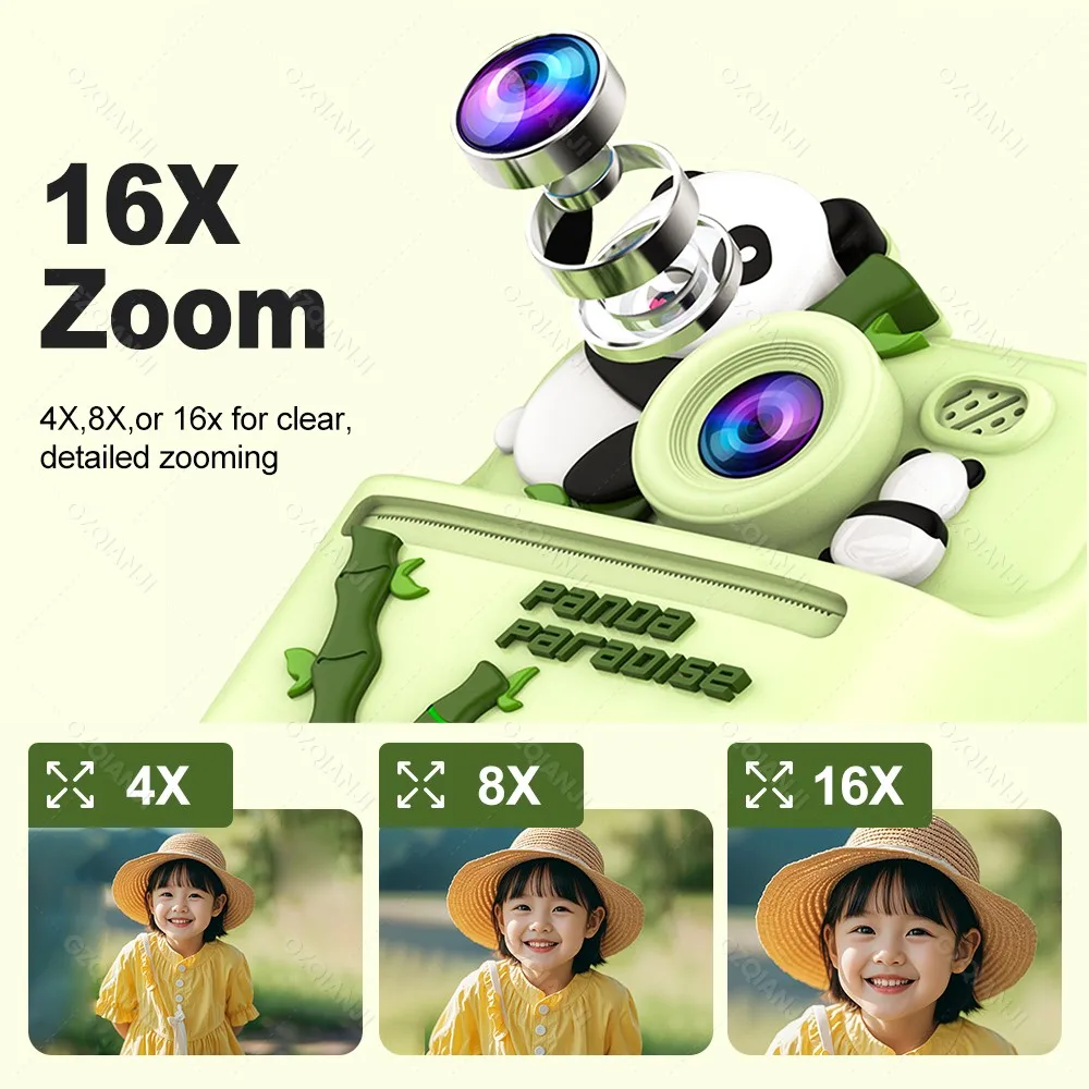 طابعة حرارية صغيرة 58 مللي متر Kis كاميرا رقمية HD1080P طباعة فورية صور آلة تسجيل الفيديو 32G SDCard للأطفال هدايا #5