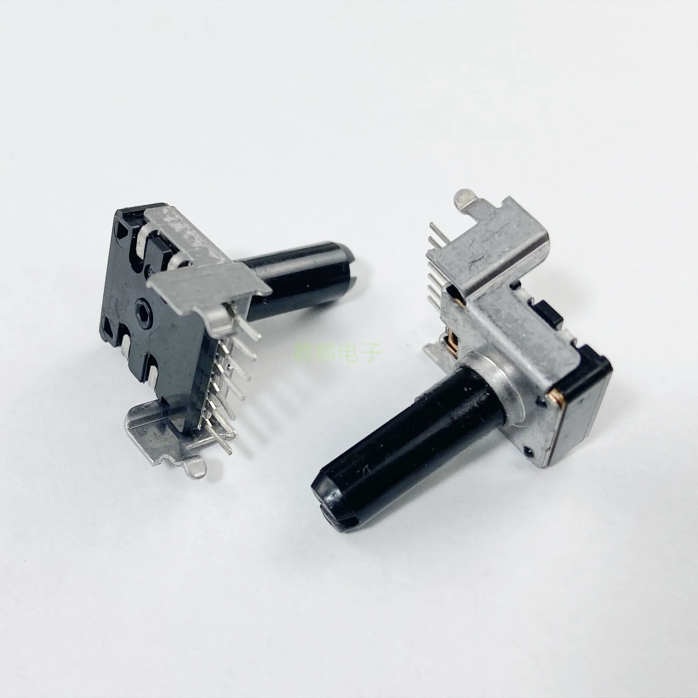 2 Piece RK14 Type B50K Stereo Channel Horizontal Volume Potentiometer D Shaft Length 18mm 7-Pin