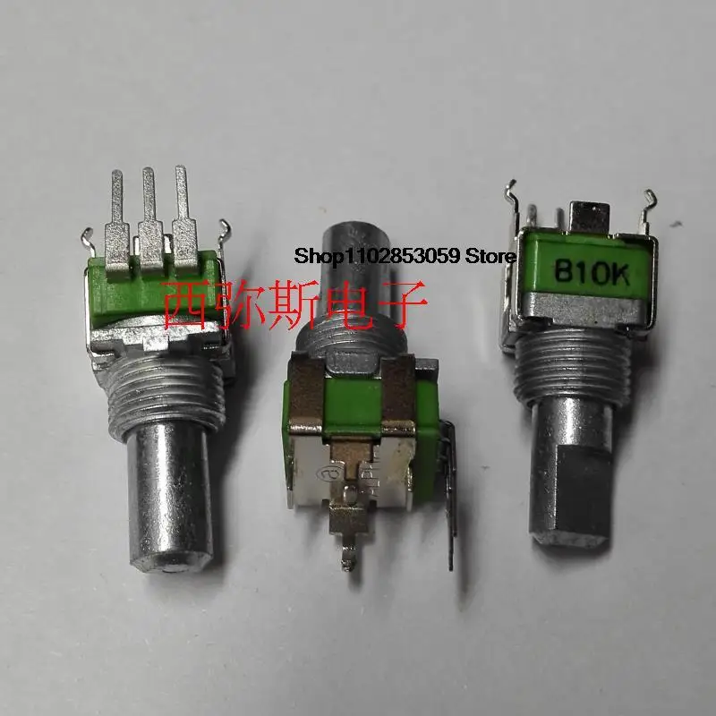 5PCS  New original ALPHA9 precision potentiometer B10K-15F half shaft 9MM-B10K-15F