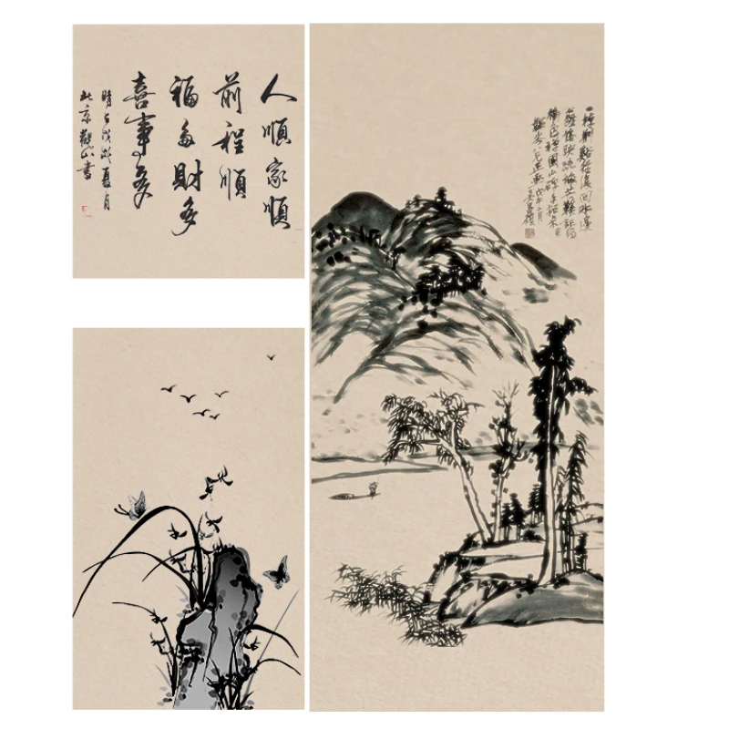 Papel de morera chino de la dinastía Ming Qing, papel antiguo hecho a mano, pintura de caligrafía, papel de arroz Vintage, Rijstpapier
