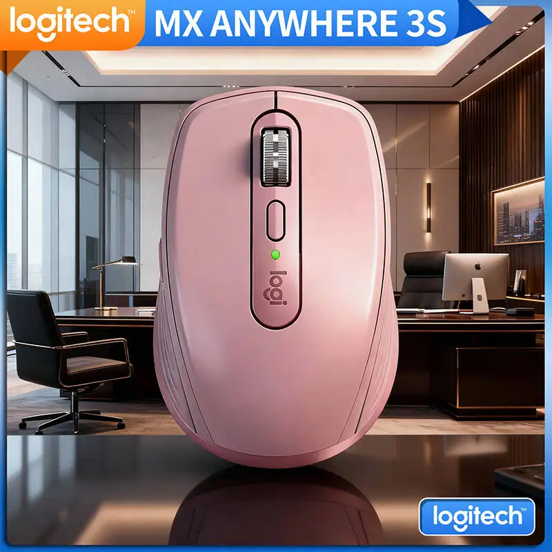 

Компактная мышь Logitech MX Anywhere 3S, эргономичный дизайн, перезаряжаемая, с быстрым прокруткой для портативных ПК Mac