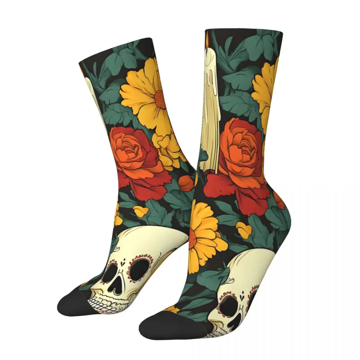 Vintage Eternal Blooms A Celebration Of Life And Legacy Men's compression Socks Unisex Street Style Seamless Printed NoveltySock