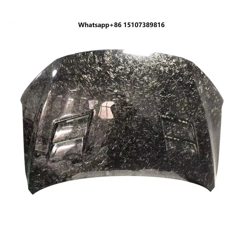 Forged Carbon Fiber Vent Hood for Elantra AD 2016+ New Bolt-On Installation Lightweight Design Includes Bolts