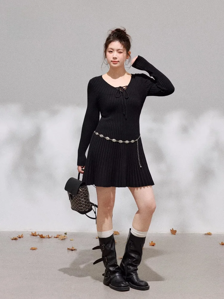 

Утягивающее трикотажное платье V-Ne с поясом, женская модная пышная юбка большого размера, длинная юбка трапециевидной формы с высокой талией размера Dr