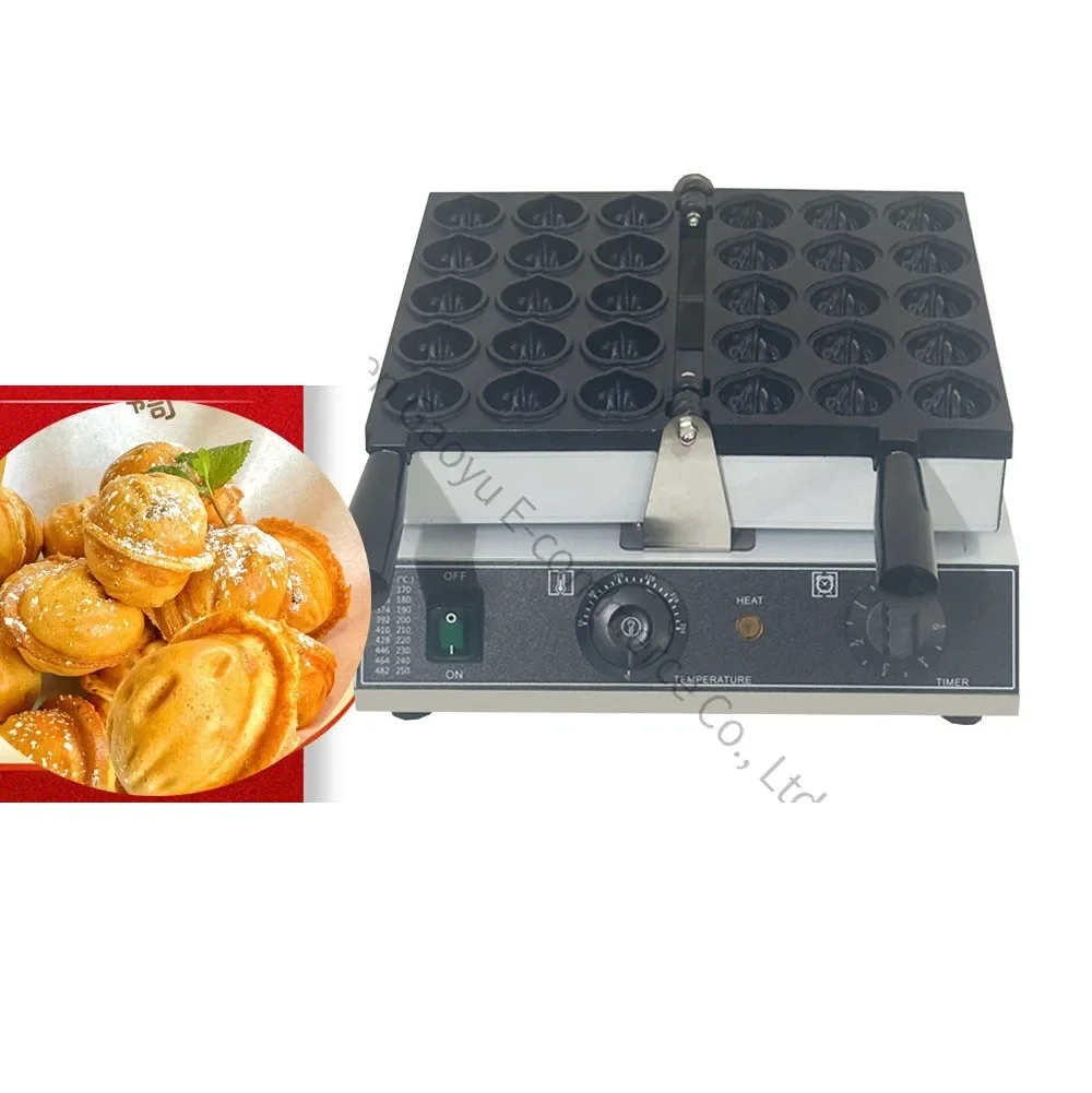 New Liquefied Gas Commercial Walnut Burning Waffle Stove Machine Internet Celebrity Popular Snack  Electric Digital Display Ball