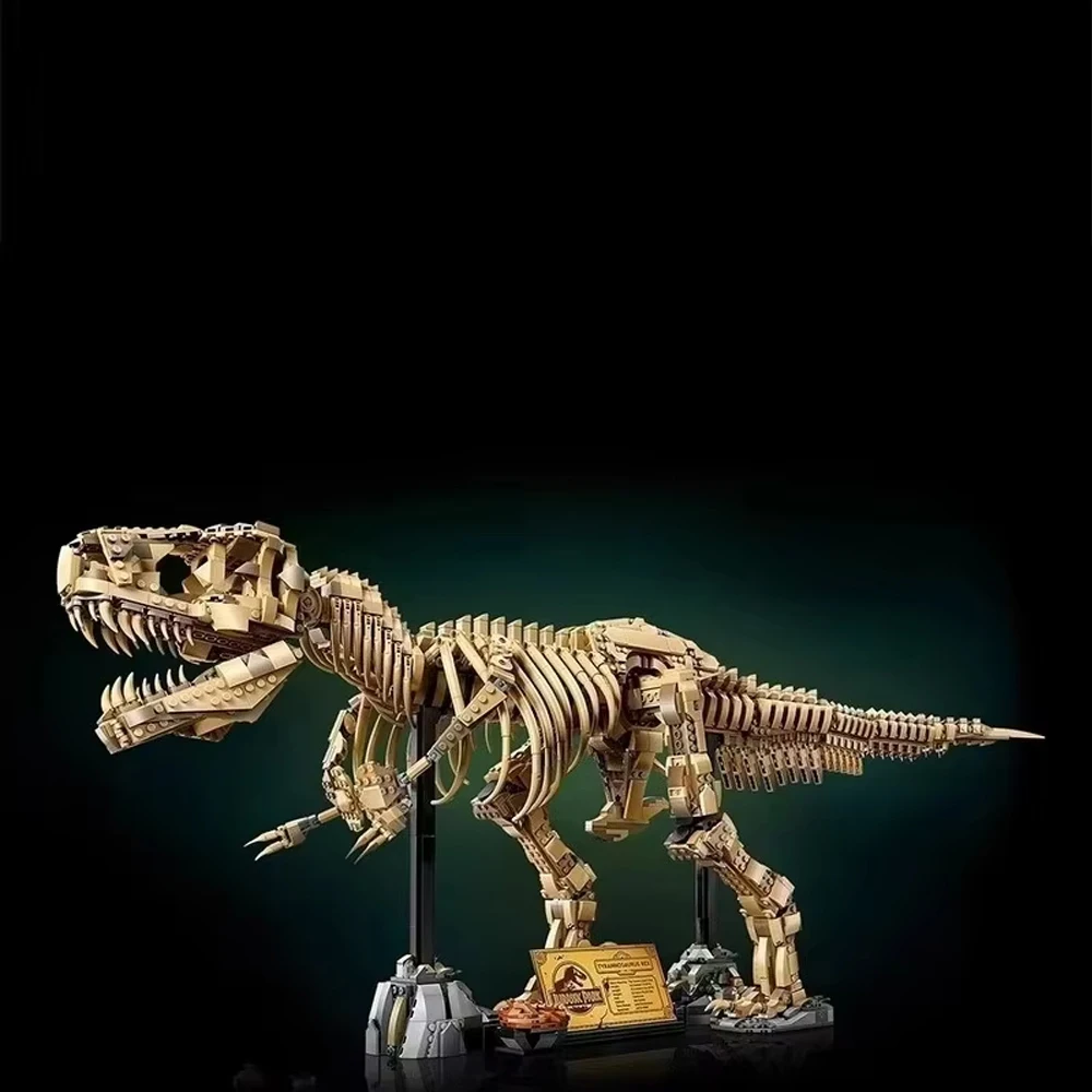 سلسلة إبداعية 3145pcs100CM عظم ديناصور طويل Tyrannosaurus الأحفوري نموذج اللبنات لغز التجمع لعبة هدية عيد ميلاد